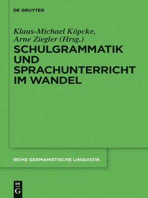 cover image of Schulgrammatik und Sprachunterricht im Wandel